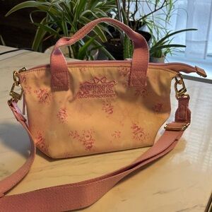 PINK Victoria's Secret x LoveShackFancy Floral Mini tote Bag - Pink and Cream
